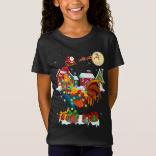 Funny Rooster Weihnachten Ugly Sweater Rooster Xma T-Shirt