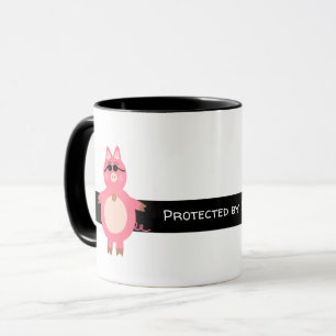 Funny rosa Schwein Tasse