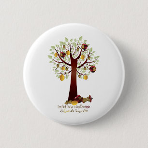 Funny Rotten Apfelbaum Button