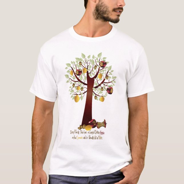 Funny Rotten Apfelbaum T-Shirt (Vorderseite)