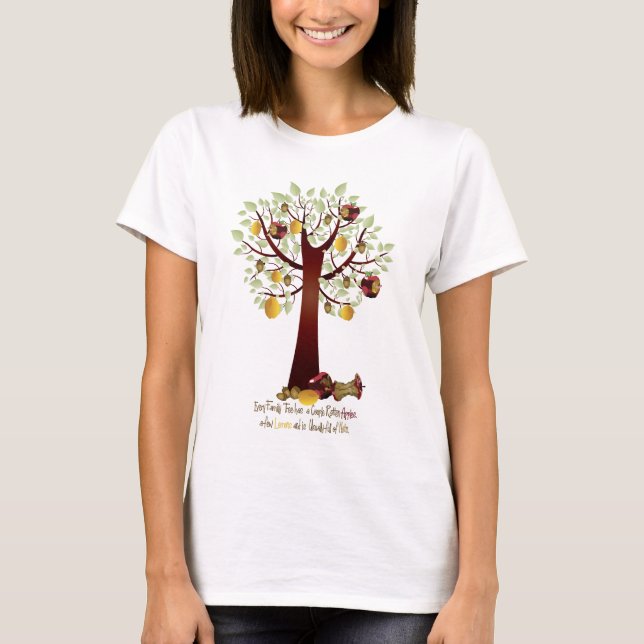 Funny Rotten Apfelbaum T-Shirt (Vorderseite)