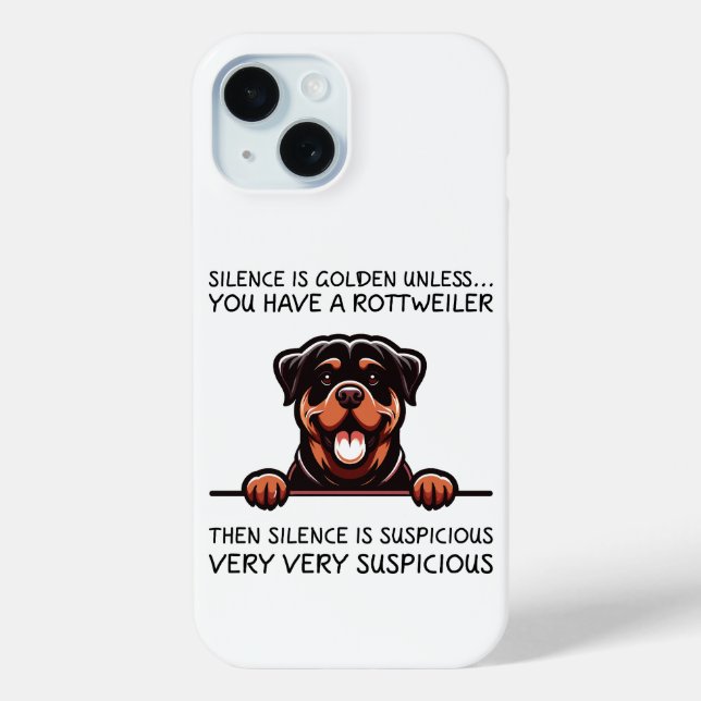 Funny Rottweiler Dog Case-Mate iPhone Hülle (Rückseite)