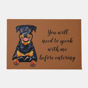 Funny Rottweiler Doormat Fußmatte