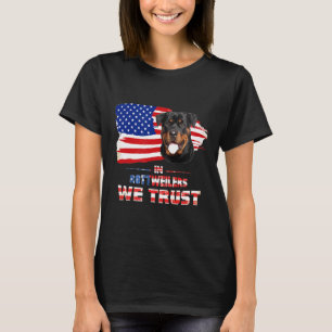 Funny Rottweiler T-Shirt mit Stolz auf die amerika