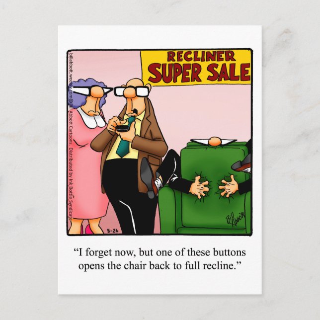 Funny "Rough Day"? Postkarte "Spectickles" (Vorderseite)