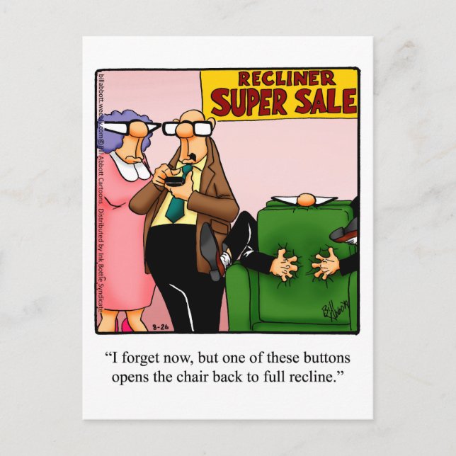 Funny "Rough Day"? Postkarte "Spectickles" (Vorderseite)