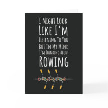 Funny Rower Cards Crew Sport Frauenboot