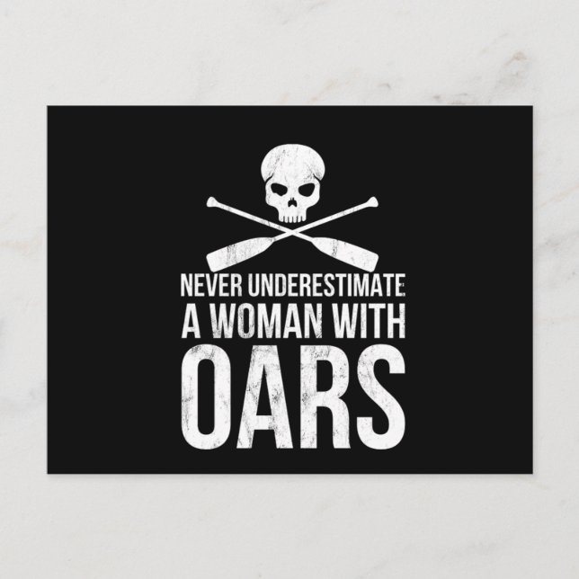 Funny Rowing Canoeing Gift Kayak Rafting Postkarte (Vorderseite)