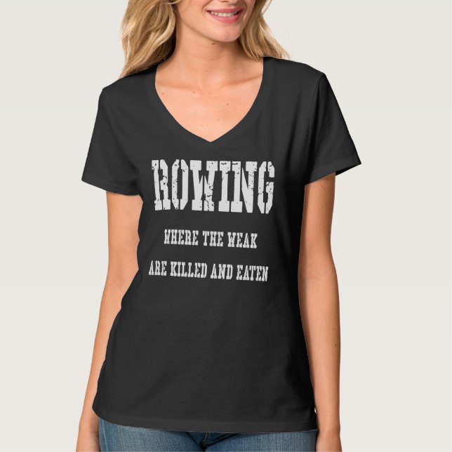 Funny Rowing Shirt Team Crew Zitat Rower Geschenk (Vorderseite)