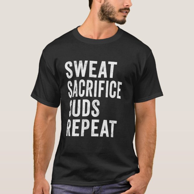 Funny Rowing Shirt Work Hard Uni Rower Craft B (Vorderseite)