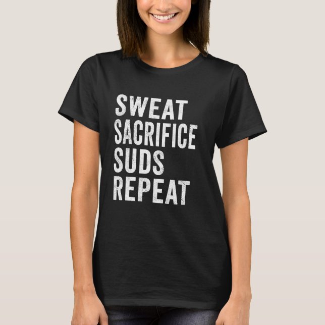 Funny Rowing Shirt Work Hard Uni Rower Craft B (Vorderseite)