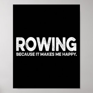 Funny Rowing Zitat Geschenk für Vater-Liebe-Rowing Poster