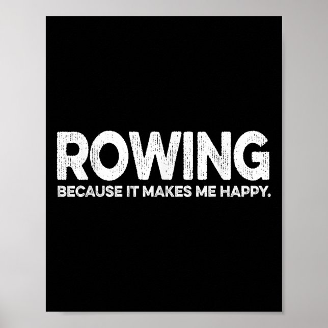 Funny Rowing Zitat Geschenk für Vater-Liebe-Rowing Poster (Vorne)