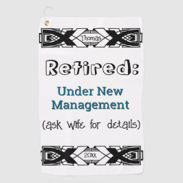 Funny Rtirement Jog No more Work Celebration Golfhandtuch