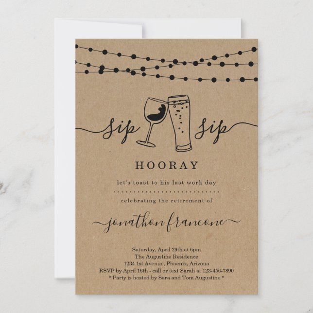 Funny Rtirement Party Einladung (Vorderseite)