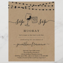 Funny Rtirement Party Einladung