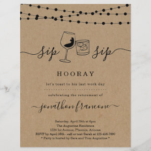 Funny Rtirement Party Einladung Flyer