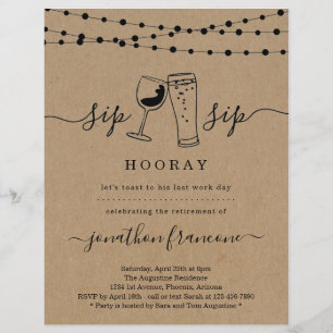 Funny Rtirement Party Einladung Flyer