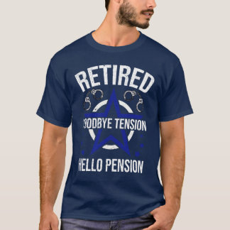 Funny Rtirement Police Pension entmahnen Polizei v T-Shirt