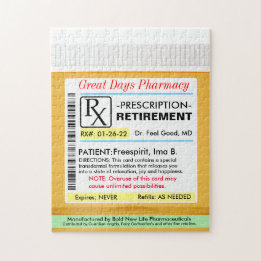 Funny Rtirement-Prescription RX Puzzle