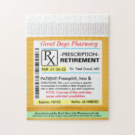 Funny Rtirement-Prescription RX Puzzle