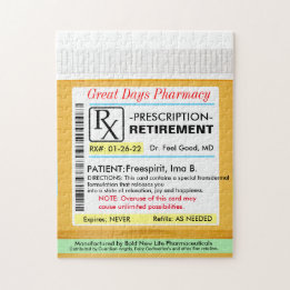 Funny Rtirement-Prescription RX Puzzle