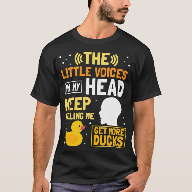 Funny Rubber Duck Gift Mehr Enten Knochen eine Fra T-Shirt (Vorderseite)