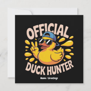 Funny Rubber Duck Junting Cruise Squad Laughs Einladung