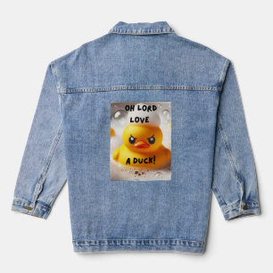 Funny Rubber Duck Lord Liebe A Duck Quote Jeansjacke