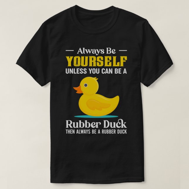 Funny Rubber Duck Quack T-Shirt (Design vorne)