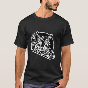 Funny Rude Cat gibt dem Mittleren Finger T-Shirt