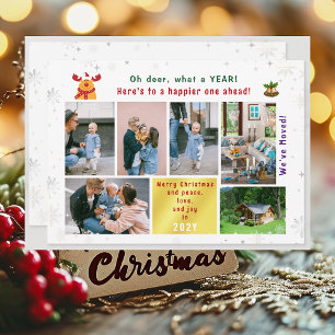 Funny Rudolph Oh Deer Wir haben 6 Fotos modernisie Feiertagskarte