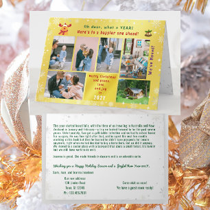 Funny Rudolph Oh Deer Wir haben 6 Fotos verschoben Karte