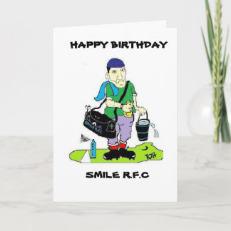 FUNNY RUGBY BIRTHDAY CARD KARTE