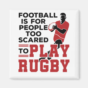 Funny Rugby Joke Sprichwort zu Spielen Rugby Magnet