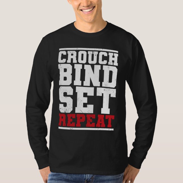 Funny Rugby Quote  Play Rugby  Rugby Fan  Crouch B T-Shirt (Vorderseite)