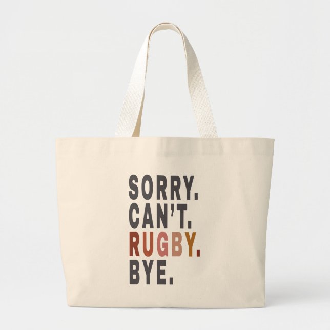 Funny Rugby Weekender , für Rugby Mama, Geschenk I Jumbo Stoffbeutel (Vorne)