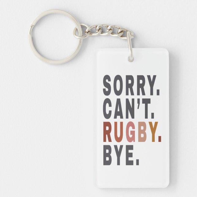 Funny Rugby Weekender , für Rugby Mama, Geschenk I Schlüsselanhänger (Vorderseite)
