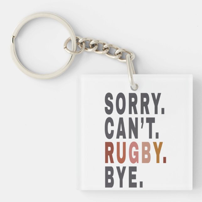 Funny Rugby Weekender , für Rugby Mama, Geschenk I Schlüsselanhänger (Vorderseite)