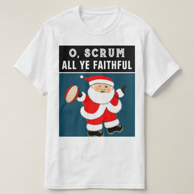 Funny Rugby Weihnachts-T - Shirt (Design vorne)
