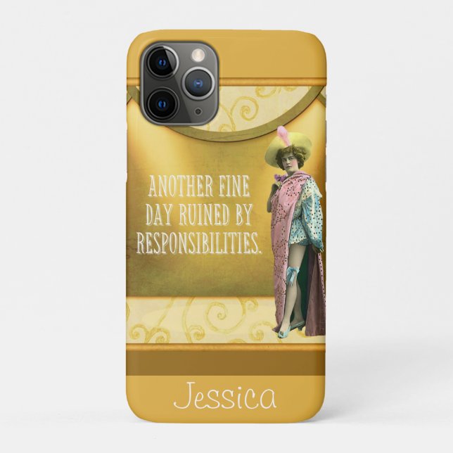 Funny ruiniert durch Personalisierte Verantwortlic Case-Mate iPhone Hülle (Rückseite)