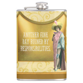 Funny ruiniert durch Verantwortung Flachmann