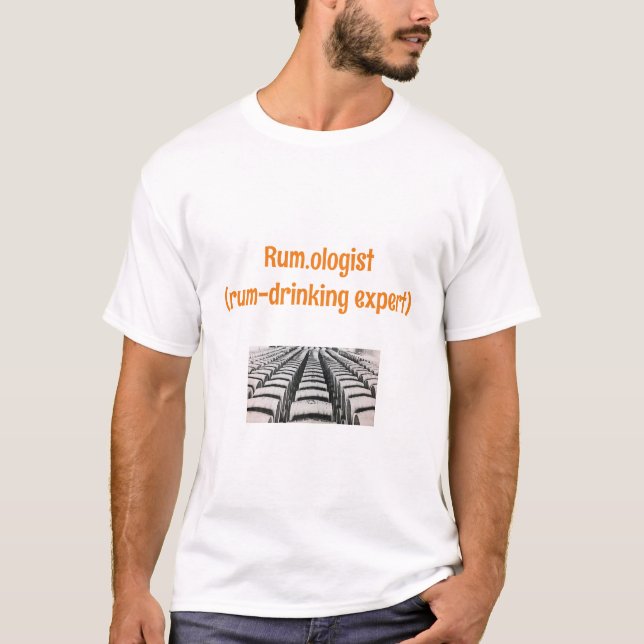 Funny Rum-drinking Graphic   T-Shirt (Vorderseite)