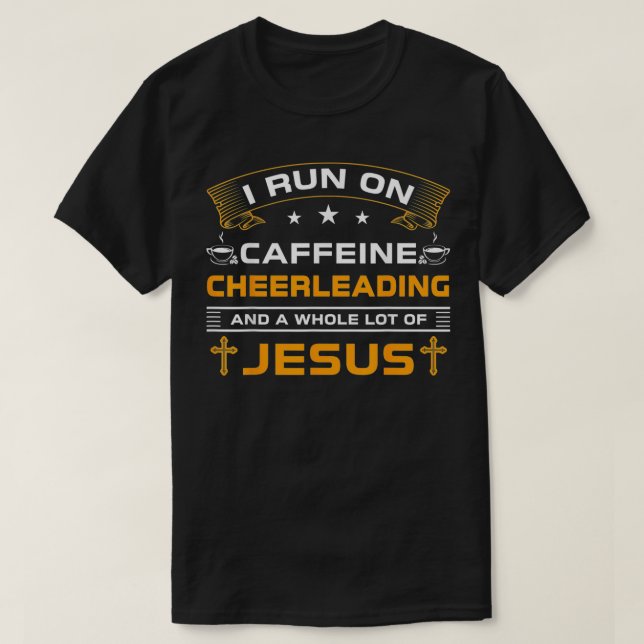 Funny Run auf Kaffee Jesus Chef für Chef P T-Shirt (Design vorne)