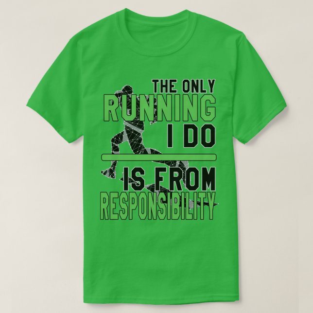 Funny Run, grün T-Shirt (Design vorne)