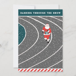 Funny Runner Holiday Cards Feiertagskarte