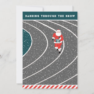 Funny Runner Holiday Cards Feiertagskarte