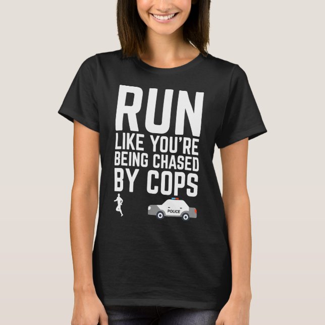 Funny Runner Lauf Motivation Shirt mit Sprichwort (Vorderseite)