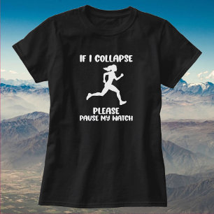 Funny Runner's Life Zitat T-Shirt