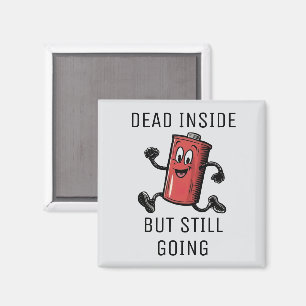 Funny Running Battery Magnet